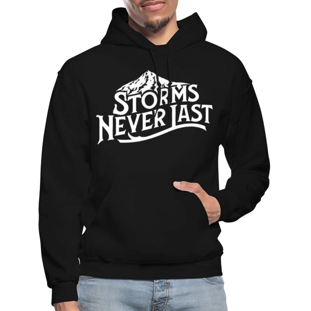 'Storms Never Last' Heavy Blend Adult Hoodie - black