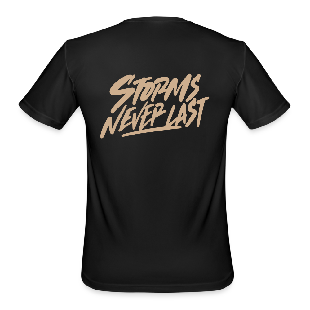 W1 Storms Never Last Handwritten Dri Fit T Shirt - black