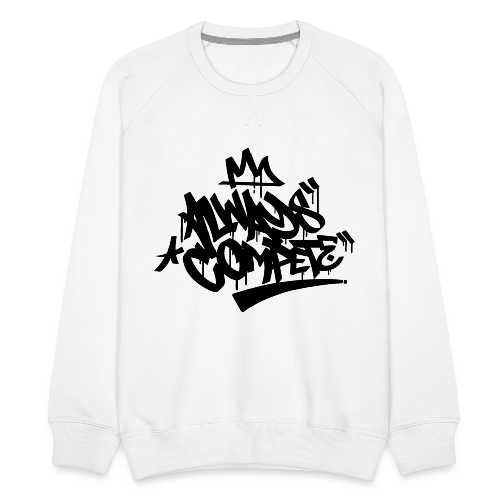 W1 Always Compete Graffiti Premium Sweatshirt - white