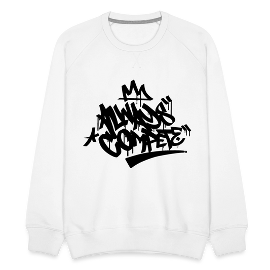 W1 Always Compete Graffiti Premium Sweatshirt - white