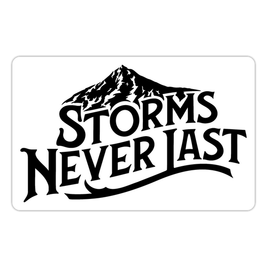 Mt Hood Sticker - white matte