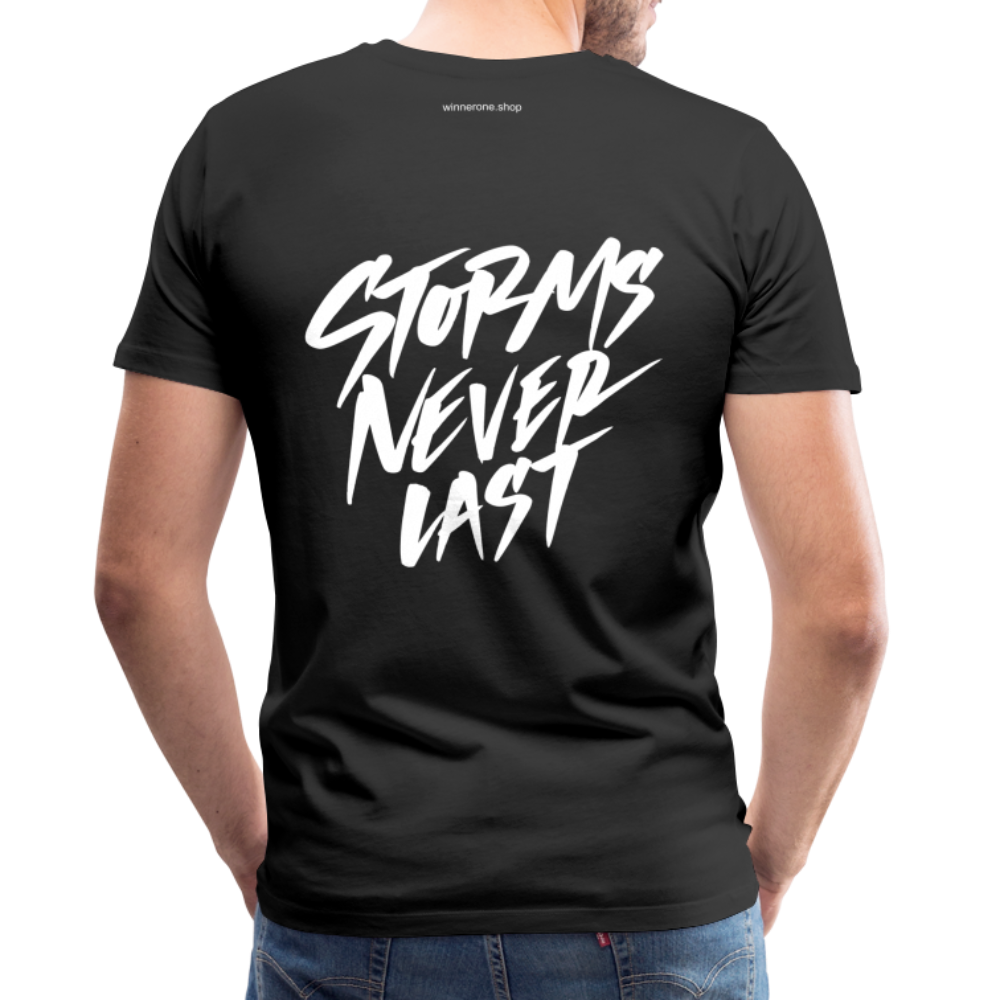 W1 "Storm Never Last" Men's Premium T-Shirt - black