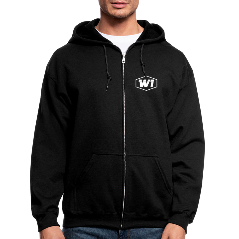 Storms Never Last Men's Zip Hoodie - black
