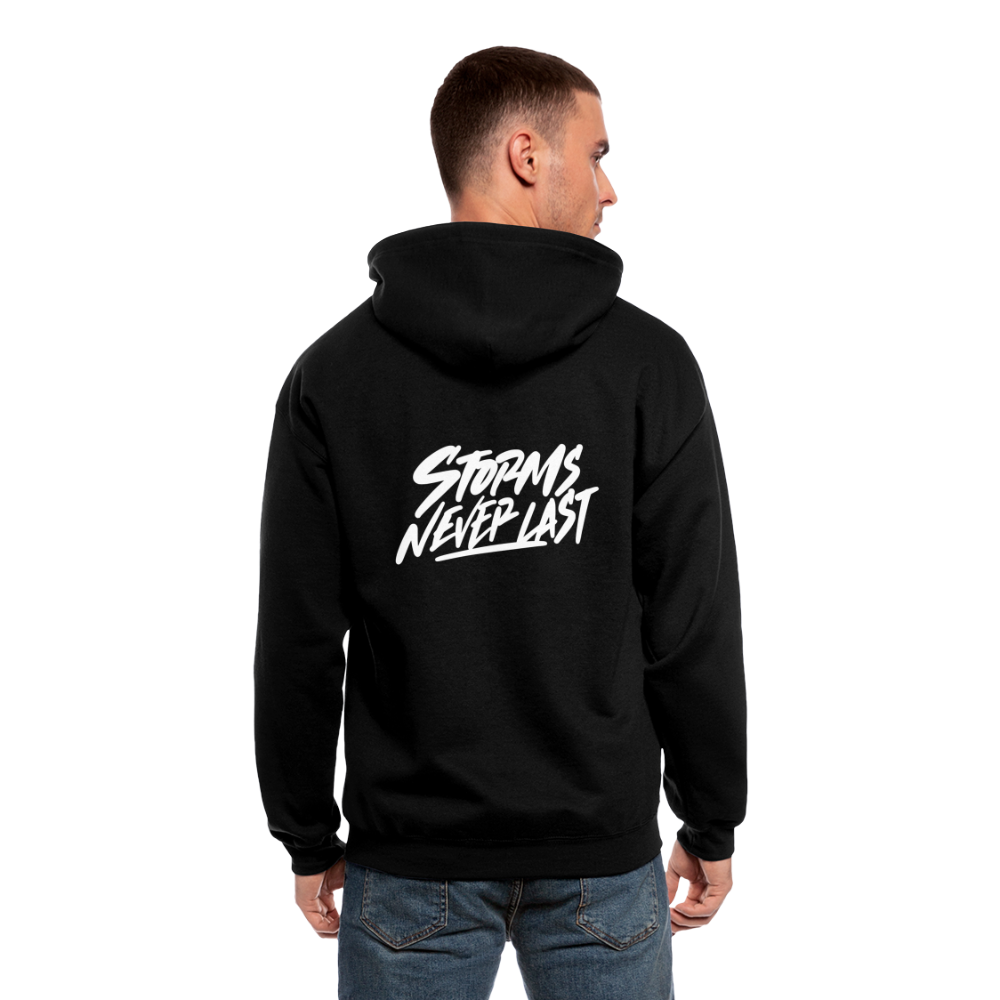 Storms Never Last Men's Zip Hoodie - black