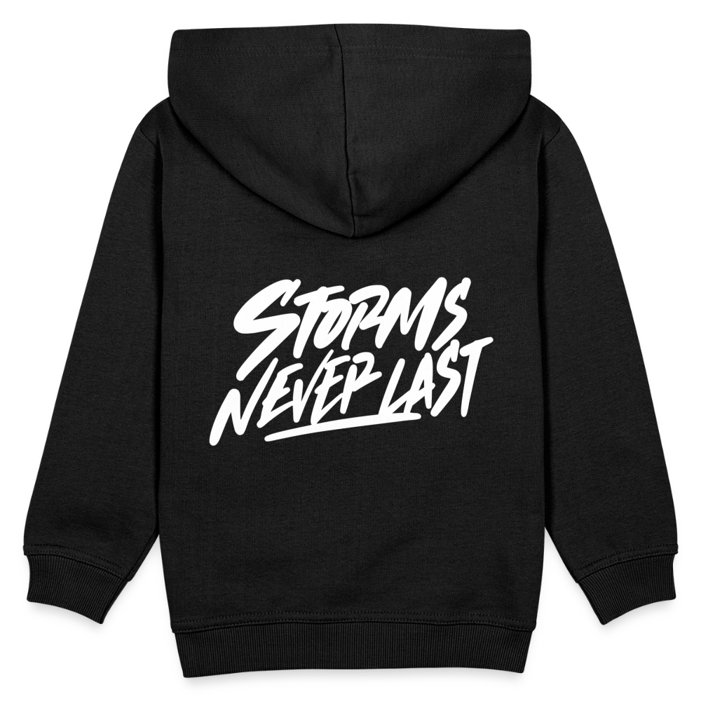 W1 Storms Never Last Kids‘ Premium Hoodie - black