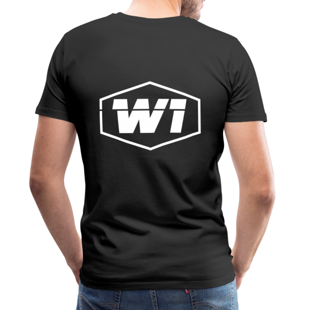 W1 Always Compete Graffiti Premium Adult T-Shirt - black