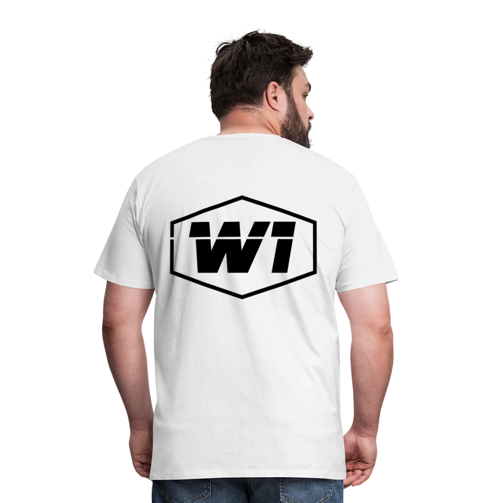 ‘Always Compete’ Graffiti Adult Premium T-Shirt - white