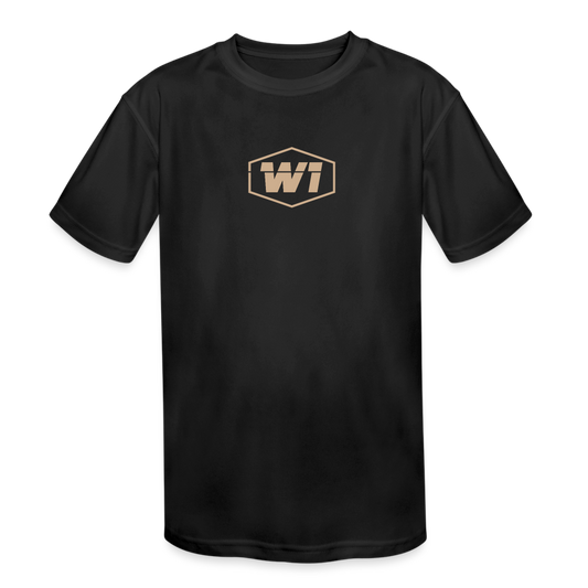 W1 Storms Never Last Kids' Moisture Wicking Performance T-Shirt - black