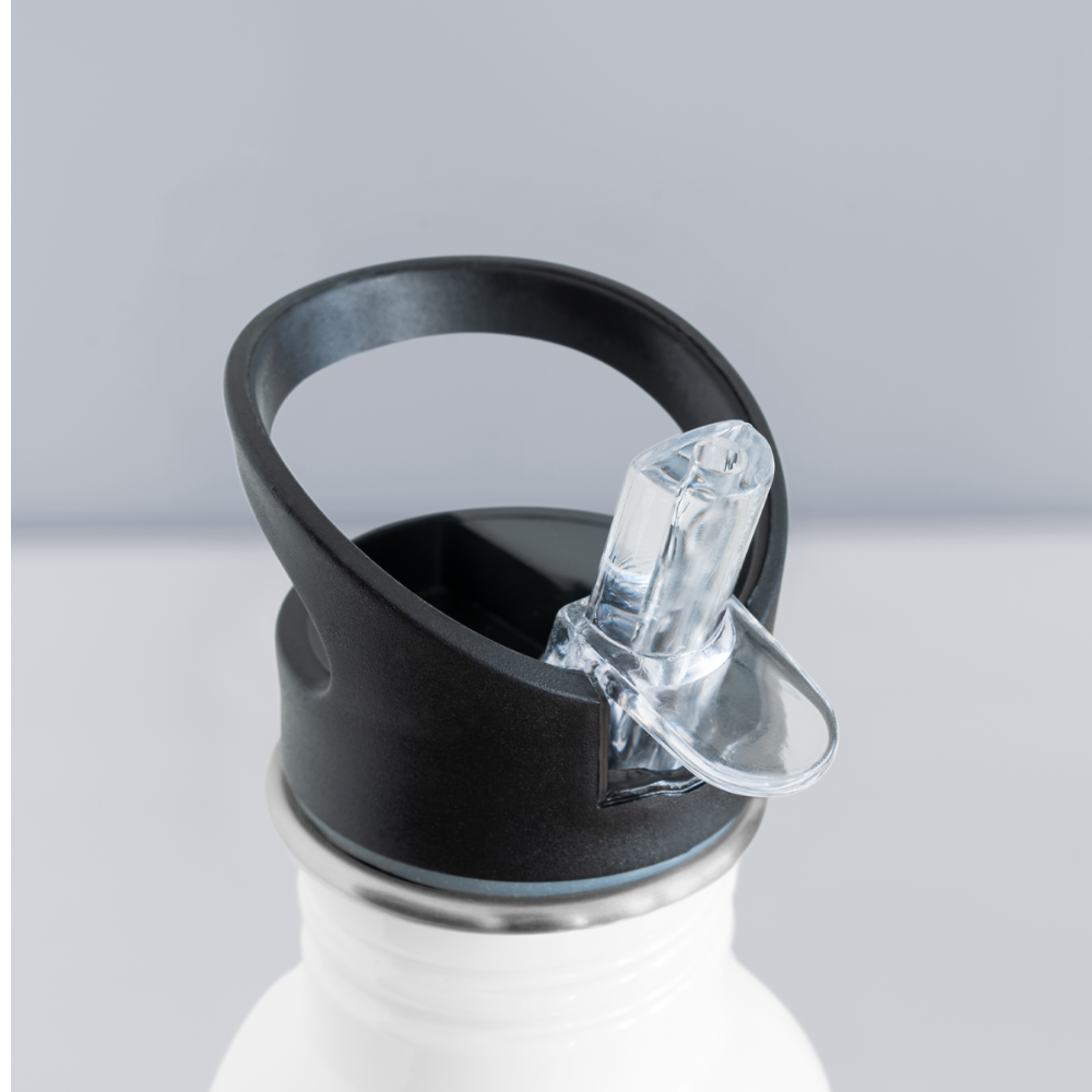 'Storms Never Last / Mt. Hood' Water Bottle - white
