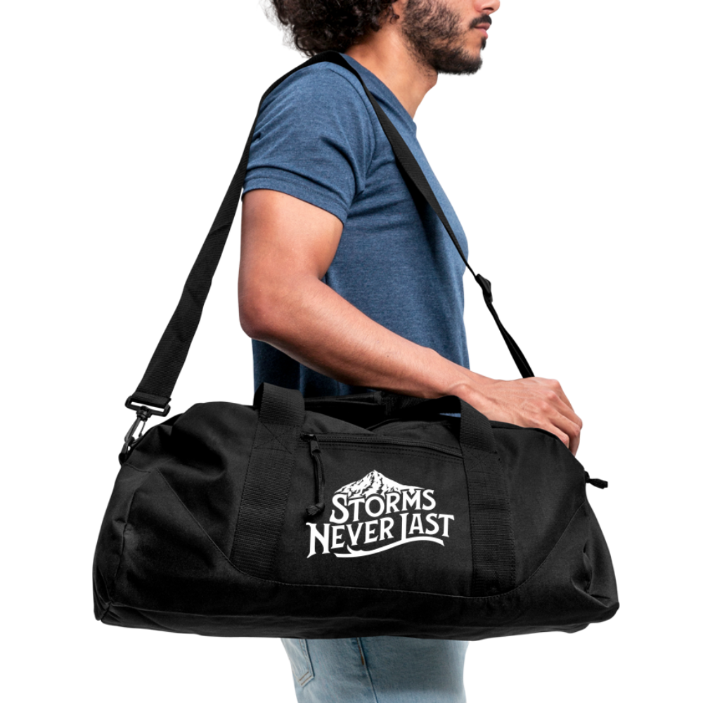 Storms Never Last - Recycled Duffel Bag - black