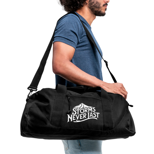 Storms Never Last - Recycled Duffel Bag - black