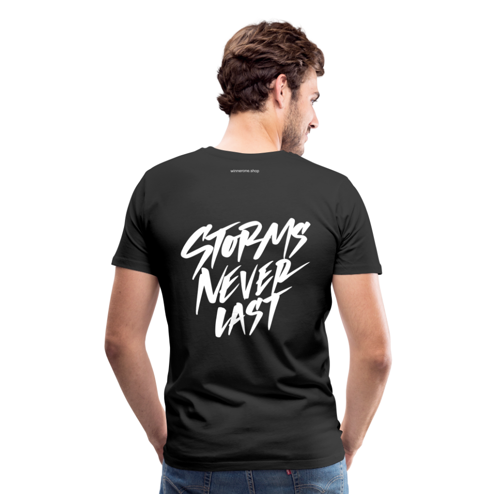 W1 "Storm Never Last" Men's Premium T-Shirt - black