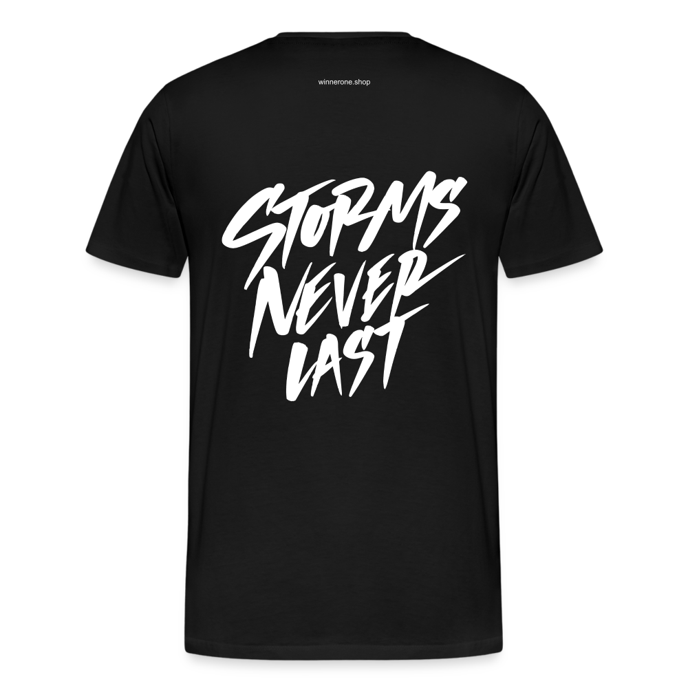 W1 "Storm Never Last" Men's Premium T-Shirt - black