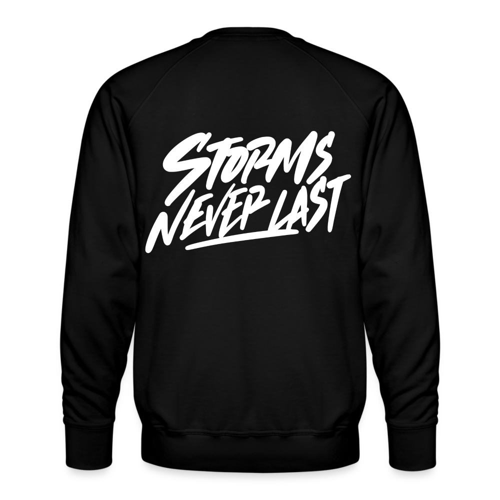 W1 Storms Never Last Men’s Premium Sweatshirt - black