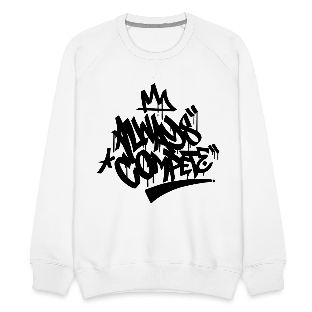 W1 Always Compete Graffiti Premium Sweatshirt - white
