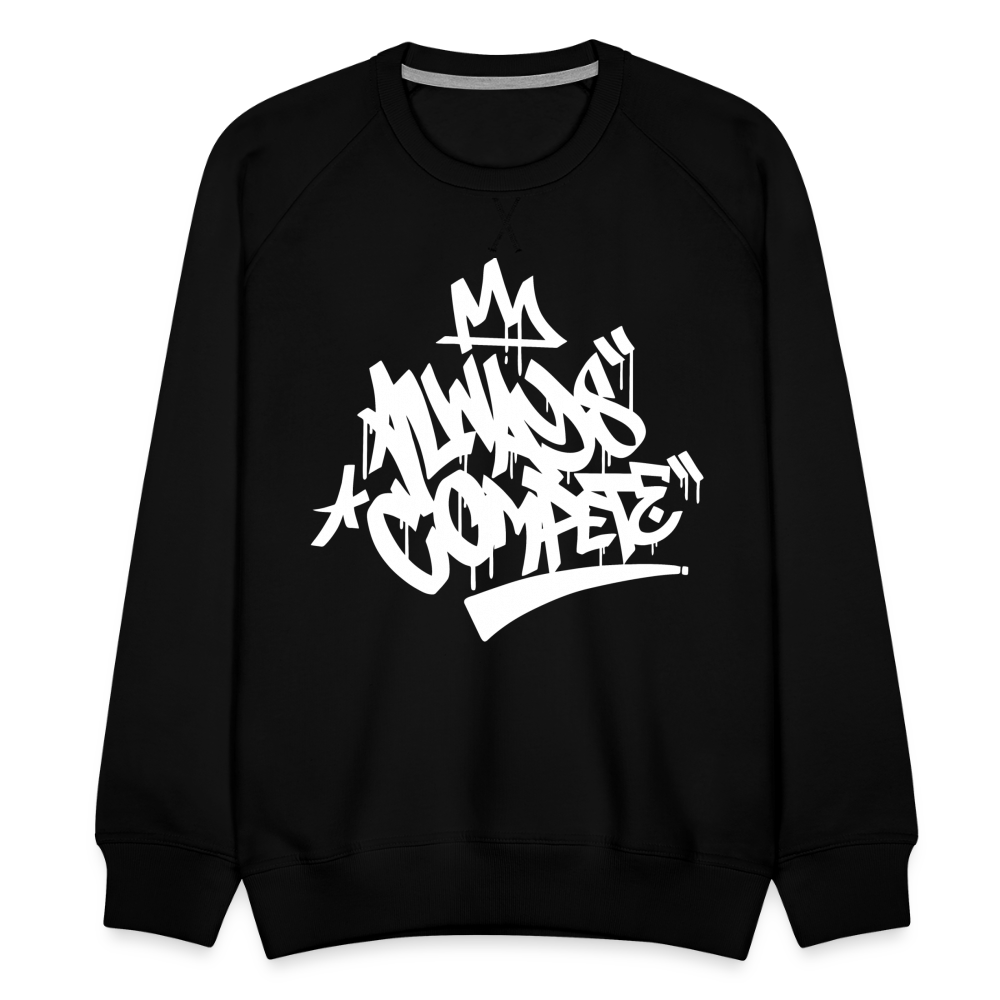 W1 Always Compete Graffiti Premium Sweatshirt - black