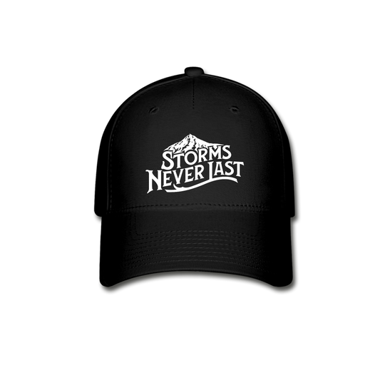 'Storms Never Last' Baseball Cap - black